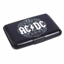 CARTERA TARJETERO RIGIDO ACDC 11,5X8X1CM