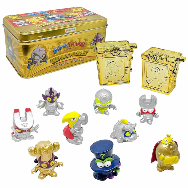Magic Box Super Zings Things Gold Tin with 9 Figures Series 3 Magic Box Super Zings Things Gold Tin with 9 Figures Series 3