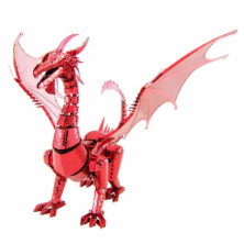 imagen 1 de dragón rojo metalearth 3d