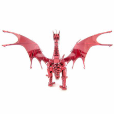imagen 3 de dragón rojo metalearth 3d