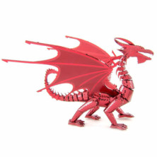 imagen 4 de dragón rojo metalearth 3d