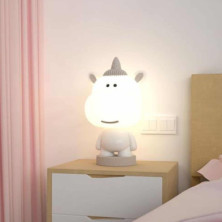 imagen 2 de lampara led unicornio blanca 34cm