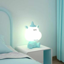 imagen 2 de lampara led unicornio azul 34cm