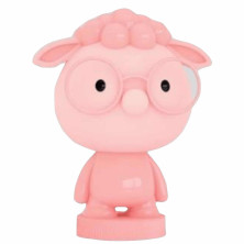 Imagen lampara led oveja con gafas rosa 32cm