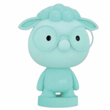 Imagen lampara led oveja con gafas azul 32cm