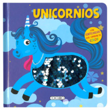 Imagen libro unicornios - lentejuelas brillantes