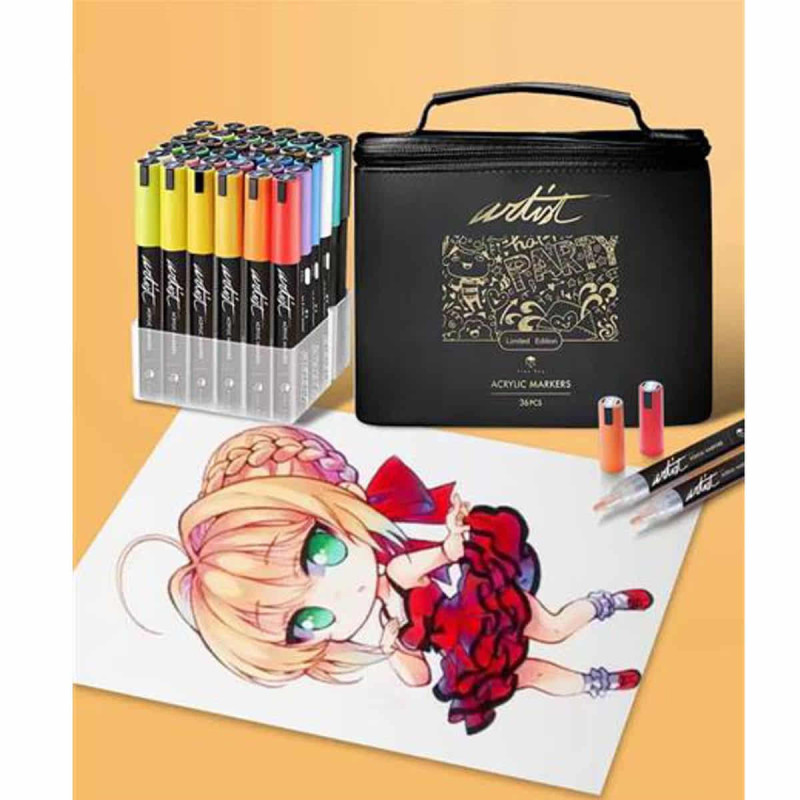 Imagén 1 ESTUCHE ACRILICOS 36 COLORES CON ORGANIZADOR