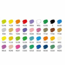 imagen 4 de estuche acrilicos 36 colores con organizador