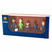 imagen 1 de figuras minix pack 5 jugadores fc barcelona