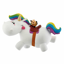 FIGURA DE UNICORNIO PUMMEL A GALOPE DE 8CM