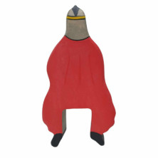 imagen 1 de caballero rojo c/abrigo sin caballo 9x2x15cm