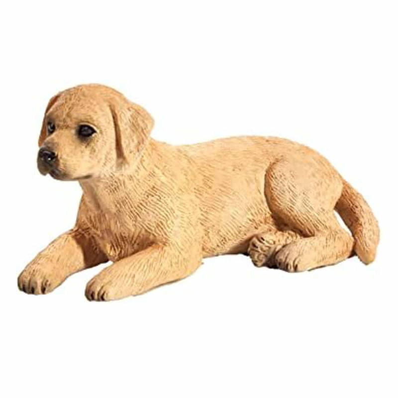 Figura Perro Labrador Tumbado 5.5x3x1.5cm Detalles Realistas de esta Adorable Mascota hipergol