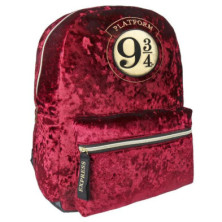 Imagen mochila anden 9 3/4 terciopelo harry potter