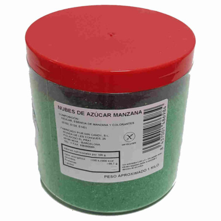Imagen azúcar de manzana para algodón de azúcar 1 kg Imagen azúcar de manzana para algodón de azúcar 1 kg