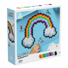 Imagen puzzle arcoiris por numeros 500 piezas