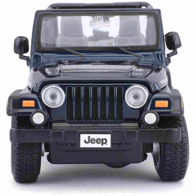 imagen 2 de coche jeep wrangler rub 1/24 maisto color azul