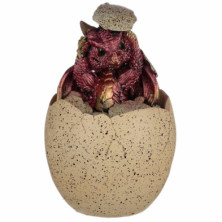 Imagen joyero huevos de dragón rojo