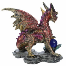 imagen 1 de figura dragón pesadilla encantada adivino bola roj
