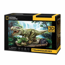 Imagen puzzle 3d tyrannosaurus rex