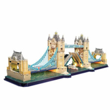 imagen 2 de puzzle 3d puente de la torre de londres led