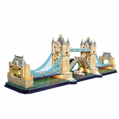 imagen 2 de puzzle 3d puente de la torre de londres led