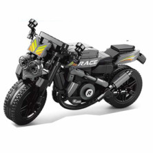MAQUETA MOTO SILVER NEGRA 288 PIEZAS
