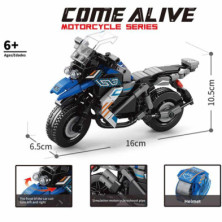 imagen 1 de maqueta moto azul 287 piezas