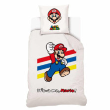 FUNDA NORDICA ALGODÓN 140X200 CM SUPER MARIO