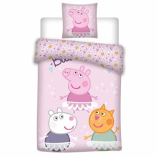 FUNDA NORDICA ALGODÓN 140X200 CM PEPPA PIG