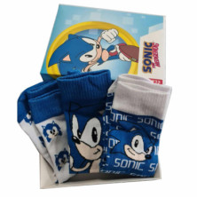 Imagen calcetines sonic set de 3 pares