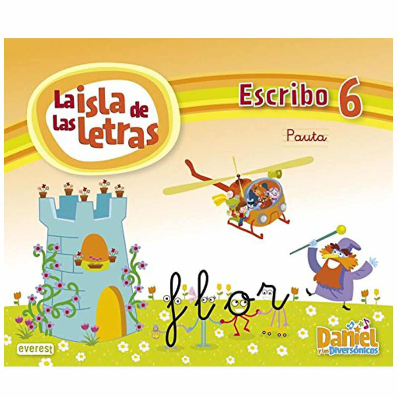 Imagen la isla de las letras escribo 6 - cuaderno aprend