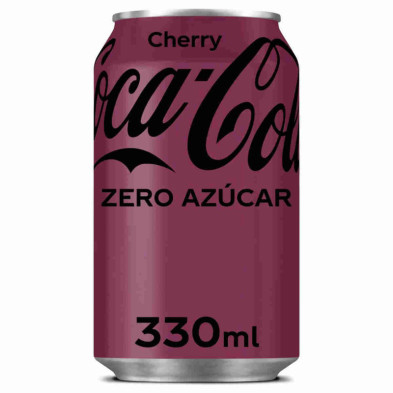 Imagen coca cola cherry zero lata 33cl
