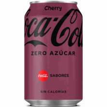 imagen 3 de coca cola cherry zero lata 33cl
