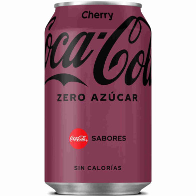 imagen 3 de coca cola cherry zero lata 33cl