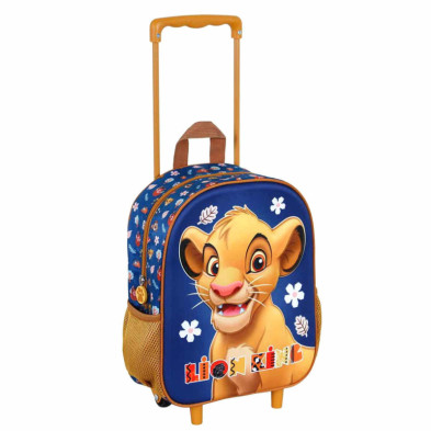 imagen 2 de mochila trolley el rey león 3d 34cm
