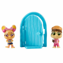 Imagen pack 2 figuras mouse in the house puerta azul