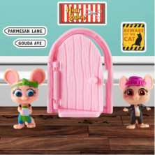 imagen 1 de pack 2 figuras mouse in the house puerta rosa