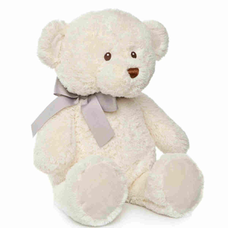 Imagen peluche suave oso bebé color beige 23cm