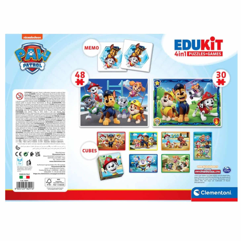 Kit educativo 4 en 1 con paw patrol - hipergol.com