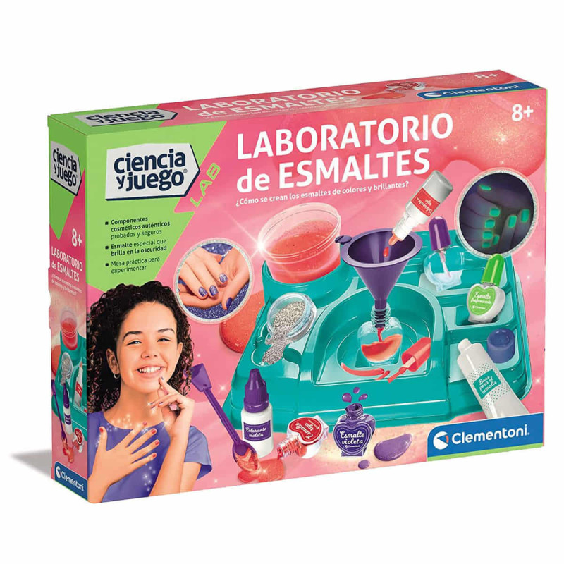 Juego educativo laboratorio de esmaltes clementoni 