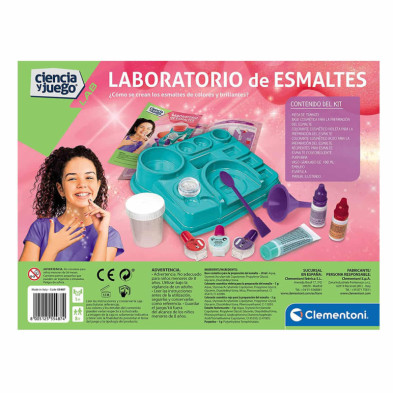 imagen 3 de juego educativo laboratorio de esmaltes clementoni