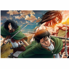 imagen 1 de puzzle anime one attack on titan 500 piezas clemen