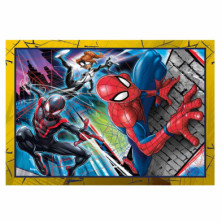 imagen 1 de puzzle spiderman 4 en 1 de 12 a 24 piezas clemento