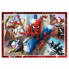 imagen 2 de puzzle spiderman 4 en 1 de 12 a 24 piezas clemento