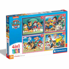 PUZZLE PAW PATROL 4 EN 1: JUEGA Y APRENDE CON LOS FAVORITOS DE LOS PEQUES