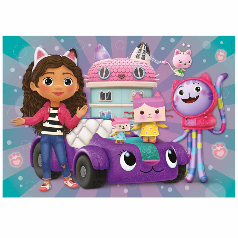 Puzzle Gabbys Dollhouse 2x20 Piezas | Doble Diversión para Niños ...