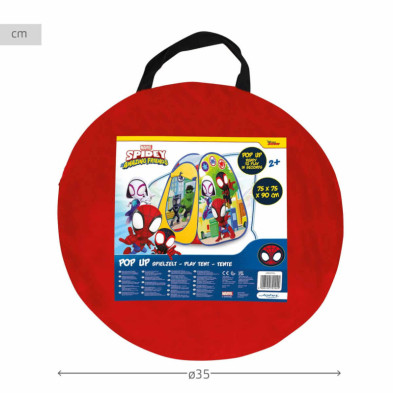 imagen 4 de tienda de campaña infantil spiderman 75x75x90cm