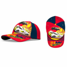 Imagen gorra hotwheels roja talla 52