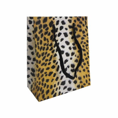 imagen 2 de bolsa lux l leopardo 13x11x6 cm
