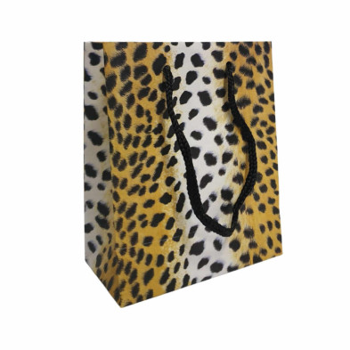 imagen 4 de bolsa lux l leopardo 13x11x6 cm